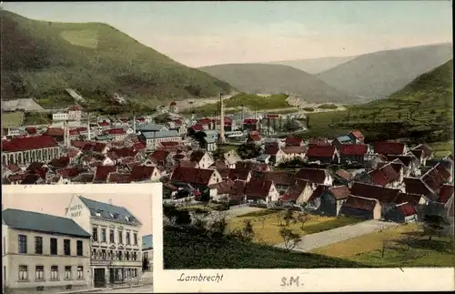 Ak Lambrecht in der Pfalz, Totalansicht, Hotel Ruff