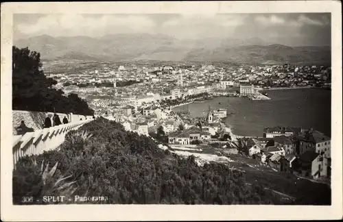 Ak Split Kroatien, Panorama vom Ort