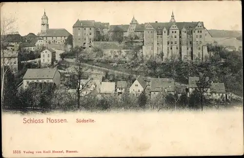 Ak Nossen in Sachsen, Südseite, Teilansicht der Stadt