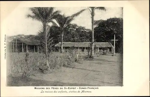 Ak Französisch Kongo, Missions des Pères du St. Esprit, La maison des enfants, station de Mbamou