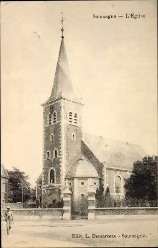 Ak Soumagne Wallonien Lüttich, L'Église