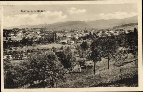 Ak Müllheim in Baden, Gesamtansicht