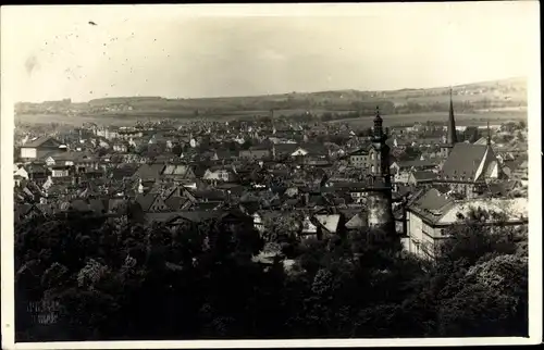Foto Ak Weimar in Thüringen, Panoramablick auf die Stadt