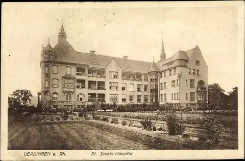 Ak Uerdingen Krefeld am Niederrhein, St. Josefs Hospital
