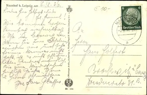 Ak Naunhof in Sachsen, Bahnhofstraße