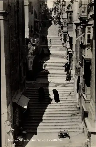 Ak Valletta Malta, Strada Santa Lucia