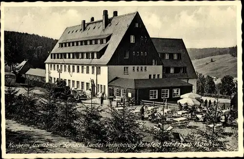 Ak Rehefeld Zaunhaus Altenberg im Erzgebirge, Kurheim, Grenzbaude der sächs. Landesversicherung