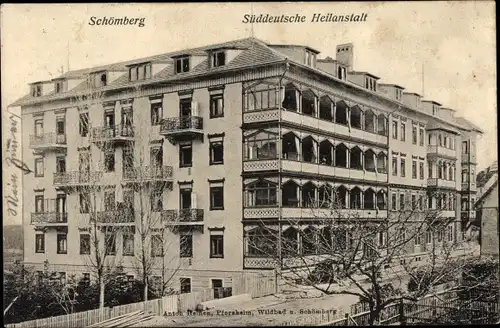 Ak Schömberg im Nordschwarzwald, Süddeutsche Heilanstalt