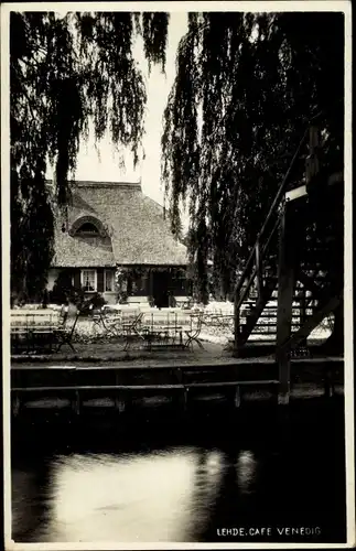 Ak Lehde Lübbenau im Spreewald, Café Venedig