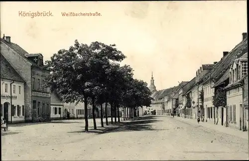 Ak Königsbrück in der Oberlausitz, Weißbacher Straße