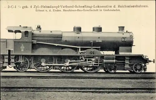 Ak Deutsche Eisenbahn, Dampflokomotive, 2C1 3/6 gek 4. Zyl Heißdampf Verbund Schnellzug, Nuthe