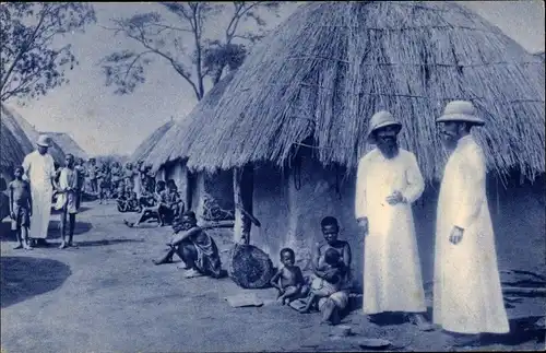 Ak Franz. Kongo, Missions d'Afrique, Un village congolais