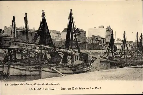 Ak Le Grau du Roi Gard, Station Balnéaire, Le Port