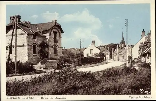 Ak Dhuizon Loir et Cher, Route de Bracieux