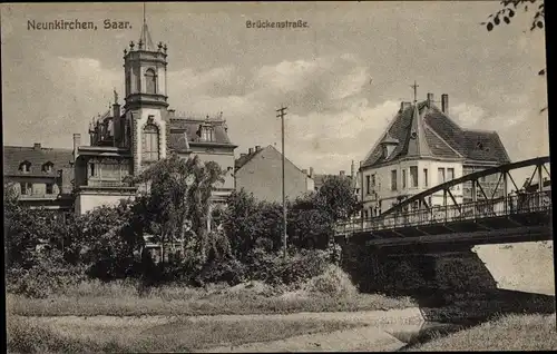 Ak Neunkirchen im Saarland, Brückenstraße