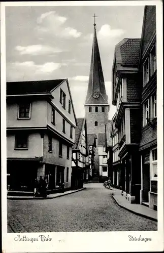 Ak Hattingen im Ruhrgebiet, Steinhagen, Kirche