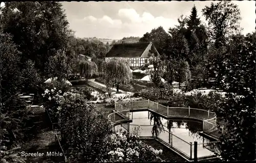 Ak Ennepetal Milspe NRW, Café Restaurant Spreeler Mühle, Bes. Paul Holländer