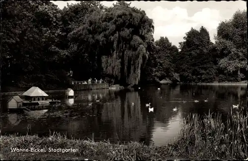 Ak Wanne Eickel Herne, Stadtgarten