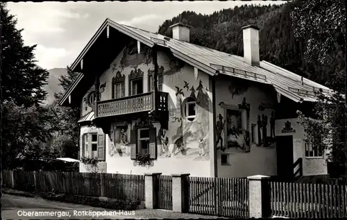 Ak Oberammergau in Oberbayern, Rotkäppchenhaus