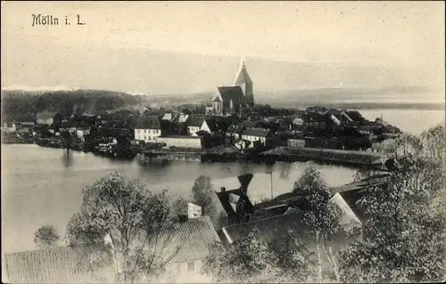 Ak Mölln im Herzogtum Lauenburg, Kirche, Totalansicht