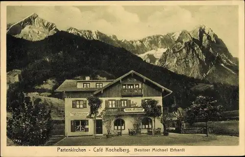 Ak Garmisch Partenkirchen in Oberbayern, Café Kochelberg