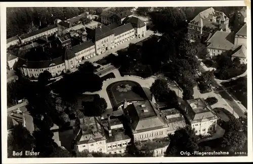 Ak Bad Elster im Vogtland, Fliegeraufnahme, Teilansicht der Stadt