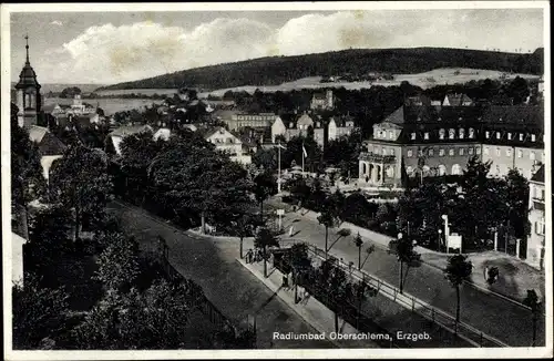 Ak Oberschlema Bad Schlema im Erzgebirge Sachsen, Teilansicht