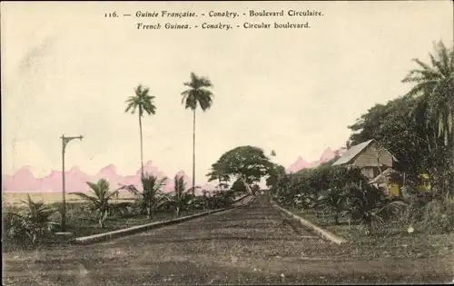 Ak Konakry Conakry Guinea, Boulevard Circulaire