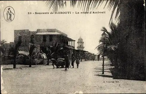 Ak Djibouti Dschibuti, La route d'Amboali