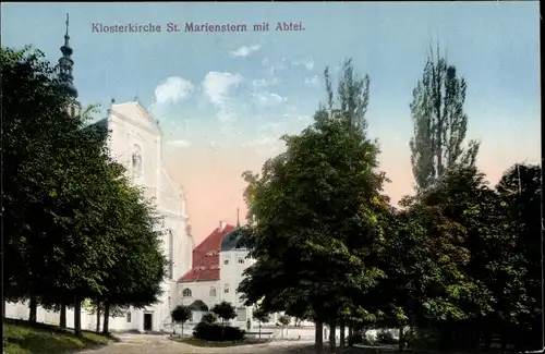 Ak Panschwitz Kuckau Sachsen, Klosterkirche, St. Marienstern, Abtei