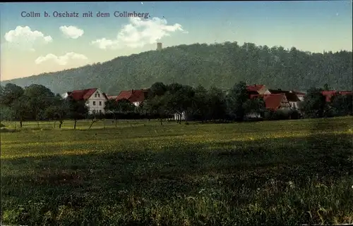 Ak Wermsdorf in Sachsen, Ort mit Collmberg