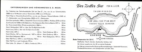 Klapp Ak Thumersbach Zell am See Salzburg, Hotel Zauner, Steinernes Meer, Hönigkogel, Prielau