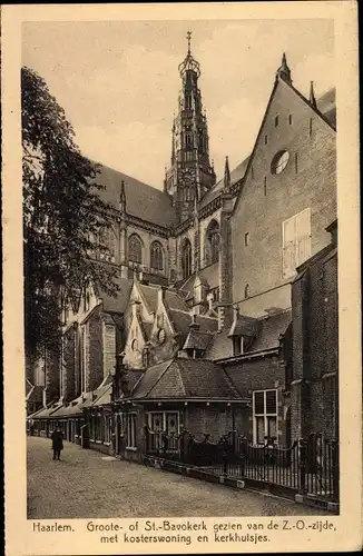 Ak Haarlem Nordholland Niederlande, Groote- of St. Bavokerk