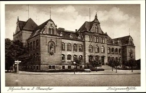 Ak Holzminden, Baugewerkschule