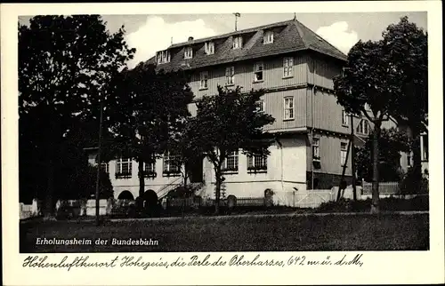 Ak Braunlage im Oberharz, Erholungsheim der Bundesbahn