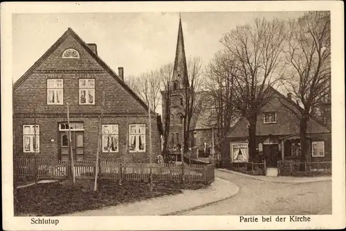Ak Schlutup Lübeck in Schleswig Holstein, Kirche