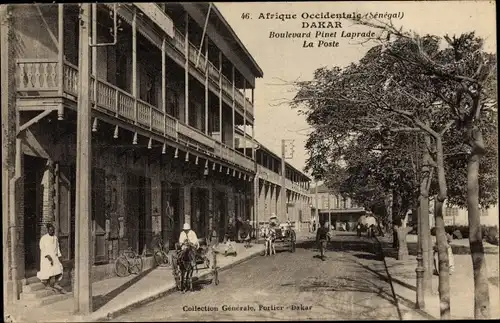 Ak Dakar Senegal, Boulevard Pinet Laprade, La Poste