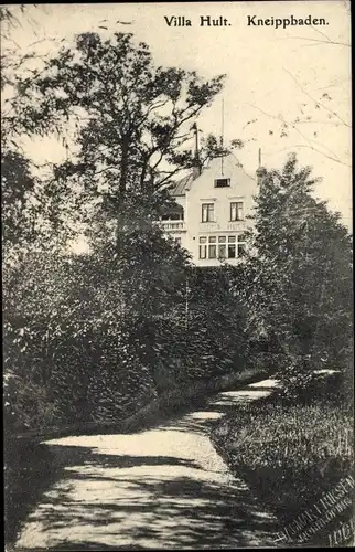 Ak Hyltebruk Schweden, Villa Hult, Kneippbaden