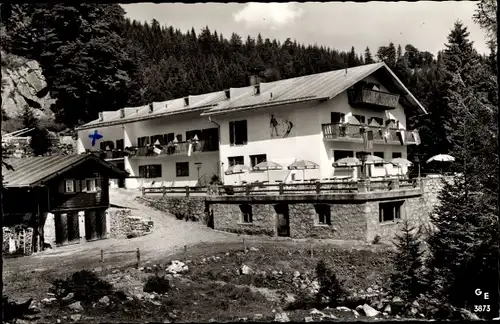 Ak Spitzingsee Schliersee im Kreis Miesbach Oberbayern, Spitzinghaus