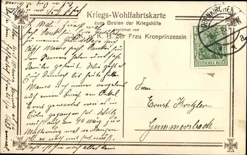 Ak Söhne des Kronprinzenpaares in Feldgrau, Erbprinz Wilhelm, Prinz Louis Ferdinand, Liersch 7166