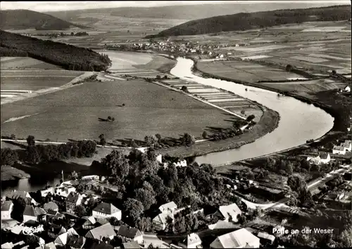 Ak Polle an der Weser in Niedersachsen, Panorama