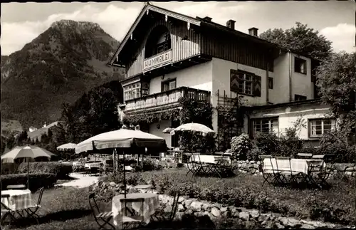 Ak Oberaudorf in Oberbayern, Café Pension Hummelei