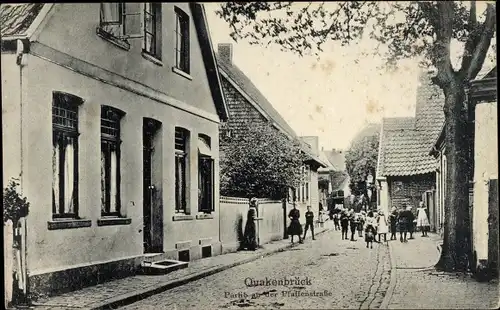 Ak Quakenbrück in Niedersachsen, Pfaffenstraße, Anwohner