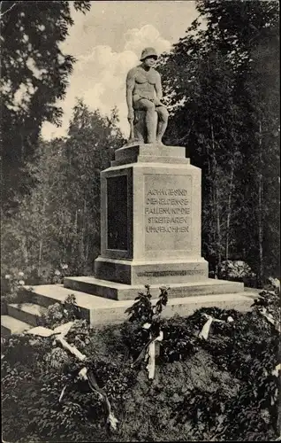 Ak Badbergen Niedersachsen, Denkmal der Gefallenen, Kriegerdenkmal