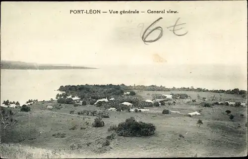 Ak Port Léon Papa Neuguinea, Vue générale
