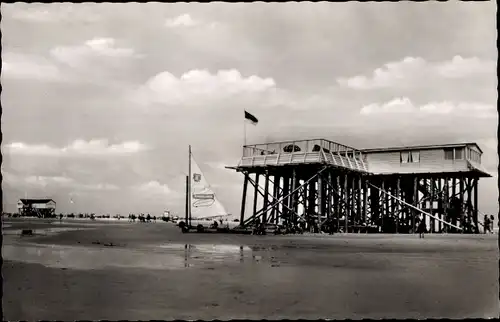 Ak Sankt Peter Ording in Nordfriesland, Arche Noah, Strandsegler