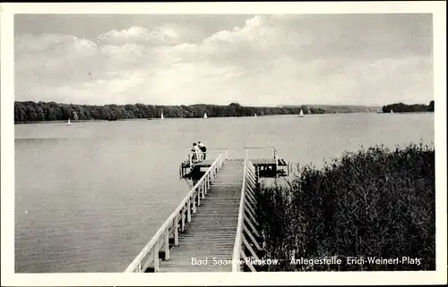 Ak Bad Saarow Pieskow Brandenburg, Anlegestelle Erich Weinert Platz