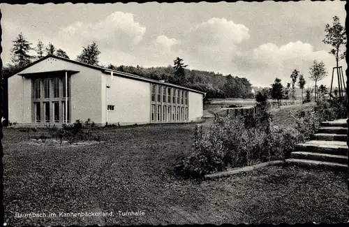 Ak Ransbach Baumbach im Westerwald, Turnhalle