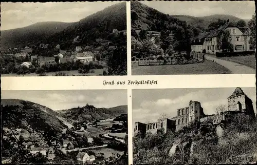 Ak Zerkall Hürtgenwald Nordrhein Westfalen, Ortsblick, Ruine