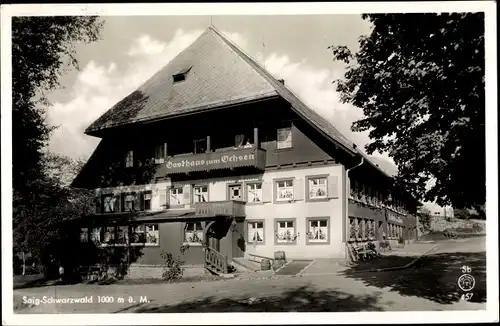 Ak Saig Lenzkirch Breisgau, Schwarzwald Gasthof Ochsen, Besitzer Jul. Hess